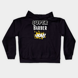 barber shop Kids Hoodie